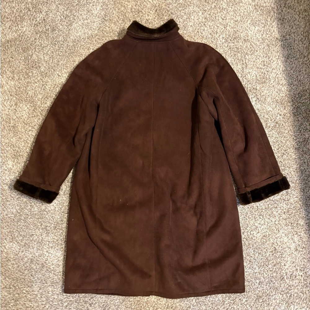 Anne Klein Dark Brown Coat - Picture 3 of 3